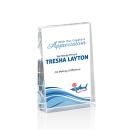 Tweed Full Color Rectangle Crystal Award