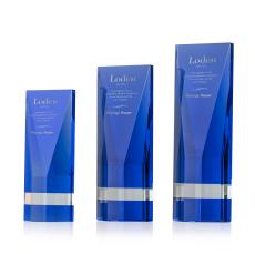 Gravenhurst Blue Obelisk Crystal Award - Crystal Awards