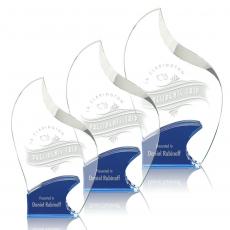 Employee Gifts - Cranfield Blue Flame Crystal Award