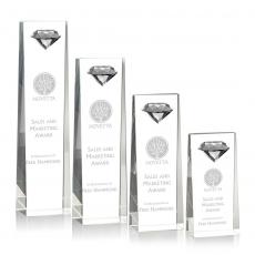 Employee Gifts - Balmoral Gemstone Diamond Obelisk Crystal Award