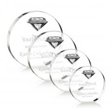 Employee Gifts - Anastasia Gemstone Diamond Circle Crystal Award