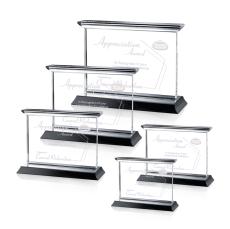 Tobermory Black (Horizontal) Rectangle Crystal Award - Crystal Awards