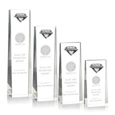 Balmoral Gemstone Diamond Obelisk Crystal Award - Diamond Awards