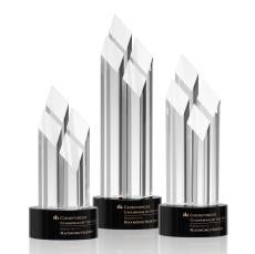 Overton Black Obelisk Crystal Award - Crystal Awards