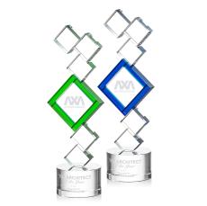 Buckingham Deep Etch Abstract / Misc Crystal Award - Crystal Awards