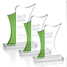 Newport Green Abstract / Misc Crystal Award - Corporate Awards