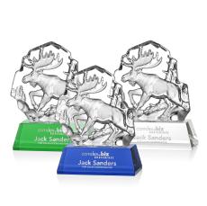 Ottavia Moose Animals Crystal Award - Corporate Awards