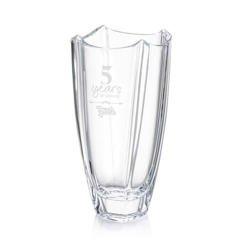 Corporate Awards - Crystal Awards - Vase and Bowl Awards - Baranoff Barrel Vase