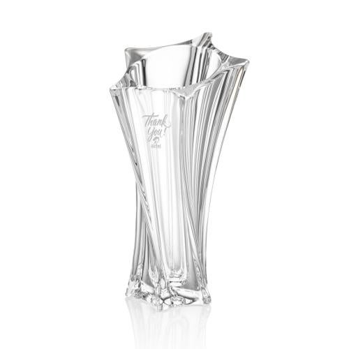 Corporate Awards - Crystal Awards - Vase and Bowl Awards - Manzini Waisted Vase