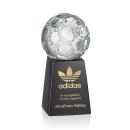 Sports Balls Spheres on Marble Crystal Award