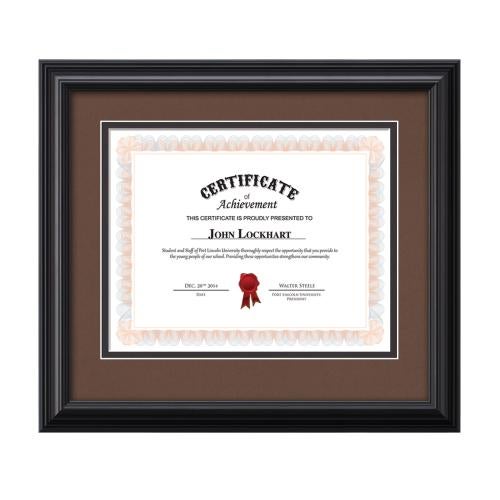 Corporate Awards - Certificate Frames - Cottingham - Black