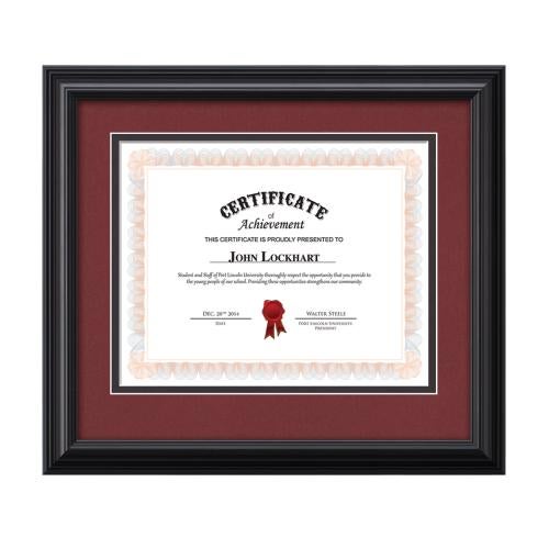 Corporate Awards - Certificate Frames - Cottingham - Black