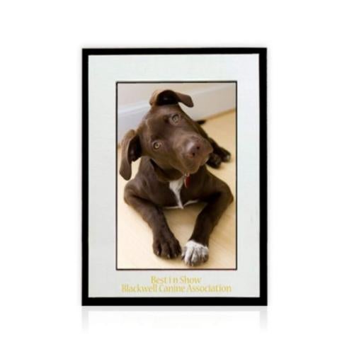 Corporate Recognition Gifts - Picture Frames - Grove Chipboard  - White on Black