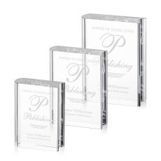 Optical Book Rectangle Crystal Award - Crystal Awards