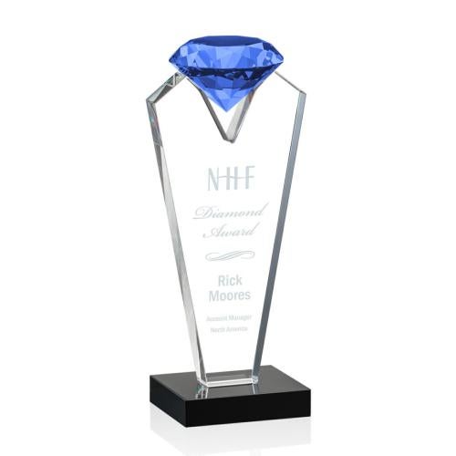 Corporate Awards - Award Shapes - Diamond Awards - Endeavour Sapphire Crystal Award