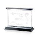 Tobermory Black (Horizontal) Rectangle Crystal Award