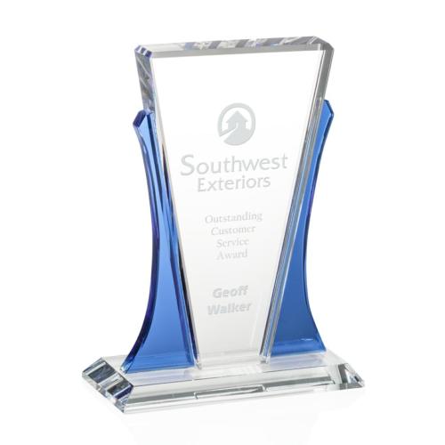 Corporate Awards - Crystal Awards - Colored Crystal - Maldonado Abstract / Misc Crystal Award