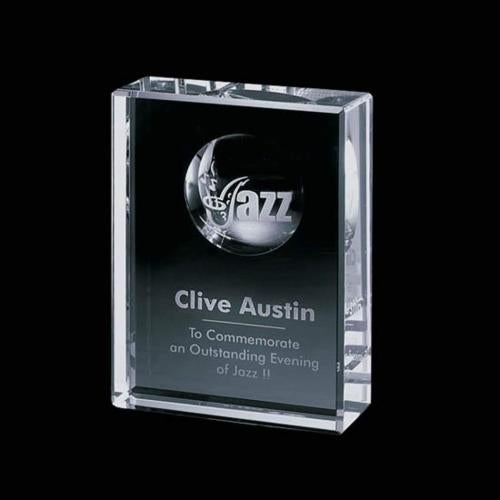 Corporate Awards - Crystal Awards - Rowland Rectangle Crystal Award