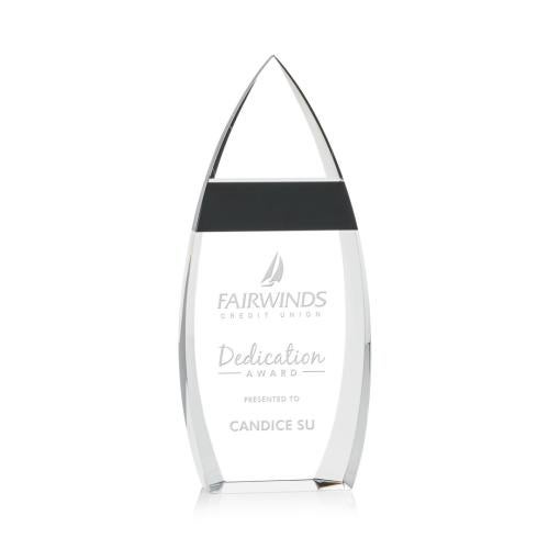 Corporate Awards - Crystal Awards - Brookshire Arch & Crescent Crystal Award