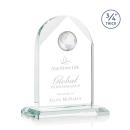 Blake Globe Starfire Arch & Crescent Crystal Award