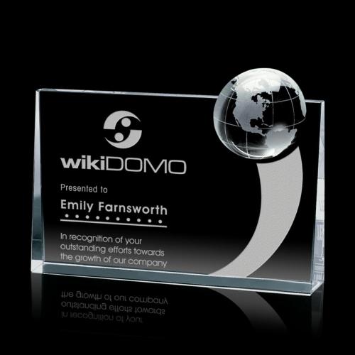 Corporate Awards - Sales Awards - Erminia Globe Spheres Crystal Award