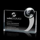 Erminia Globe Spheres Crystal Award