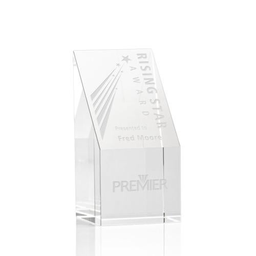 Corporate Awards - Crystal Awards - Crystal Pillar Awards - Braxton Rectangle Crystal Award