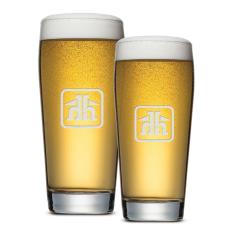 Wilmington Beer Glass - Deep Etch - Corporate Recognition Gifts