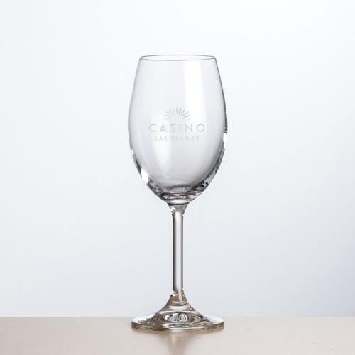 Corporate Recognition Gifts - Etched Barware - Wine Glasses - Naples Wine - 8.5oz/11.5oz/15oz - Deep Etch