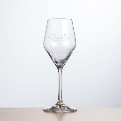 Corporate Recognition Gifts - Etched Barware - Wine Glasses - Bengston Wine - Deep Etch 