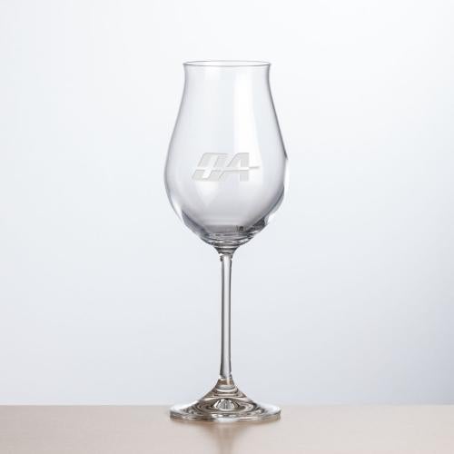 Corporate Recognition Gifts - Etched Barware - Wine Glasses - Avondale Wine - Deep Etch