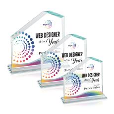 Fairmont Full Color Clear Peak Crystal Award - Full Color Awards