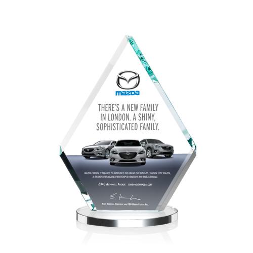 Corporate Awards - Full Color Awards - Canton Full Color Starfire Crystal Award
