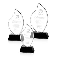 Martinique Black Flame Crystal Award - Crystal Flame Awards