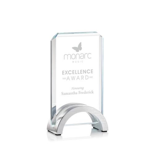 Corporate Awards - Metal Awards - Ravel Rectangle Crystal Award