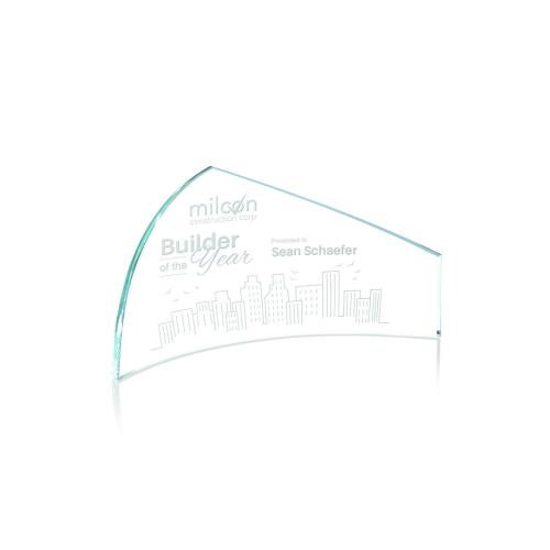Corporate Awards - Crystal Awards - Burnhaven Crescent Arch & Crescent Crystal Award
