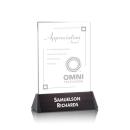 Sierra Black Rectangle Crystal Award