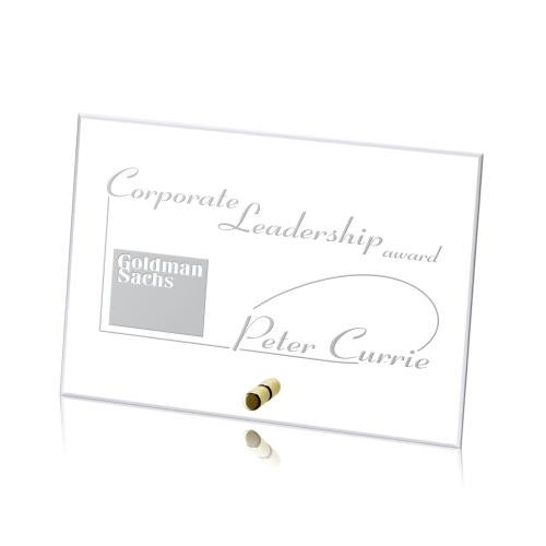 Corporate Awards - Employee Awards - Cantebury Horizontal Rectangle Crystal Award