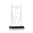 Seaford Liquid&trade; Black Rectangle Crystal Award
