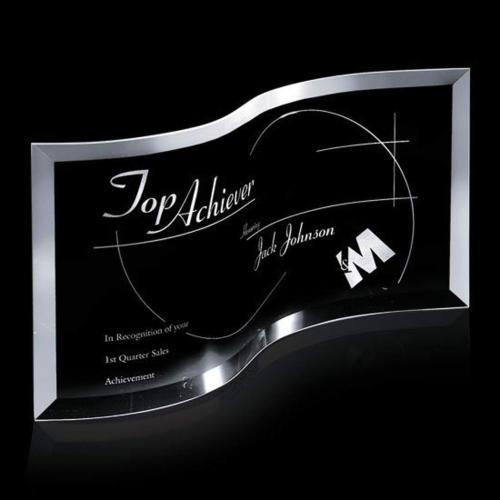 Corporate Awards - Crystal Awards - Southampton Arch & Crescent Crystal Award