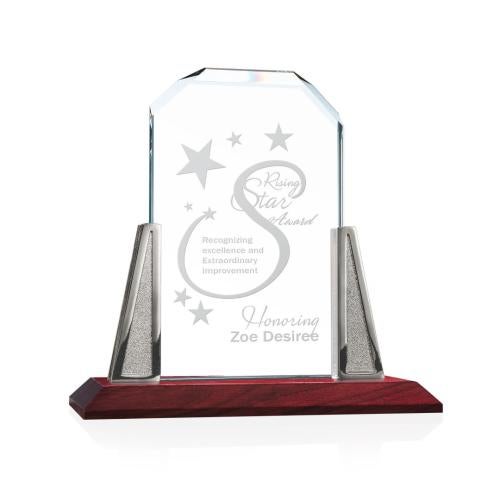 Corporate Awards - Metal Awards - Renata Starfire Arch & Crescent Crystal Award