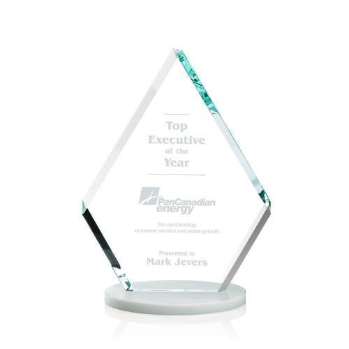 Corporate Awards - Crystal Awards - Canton White Crystal Award