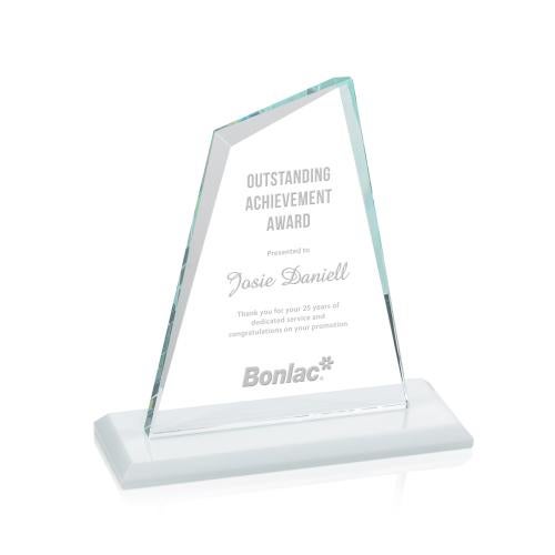 Corporate Awards - Award Shapes - Mountain Awards - Summit White Peak Crystal Award