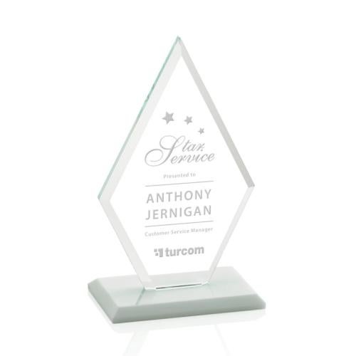 Corporate Awards - Crystal Awards - Tuscany White Crystal Award