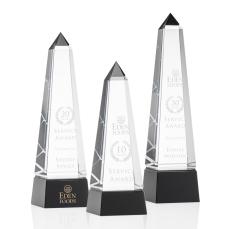 Groove Black Obelisk Crystal Award - Crystal Awards