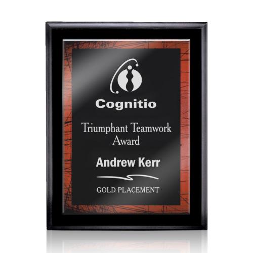 Corporate Awards - Award Plaques - Farnsworth/Caprice - Black/Red