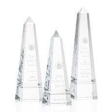 Groove Clear Obelisk Crystal Award - Corporate Awards