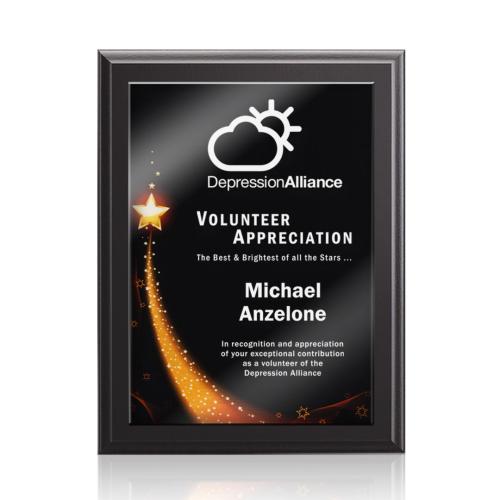 Corporate Awards - Award Plaques - Farnsworth/Benton - Black Finish