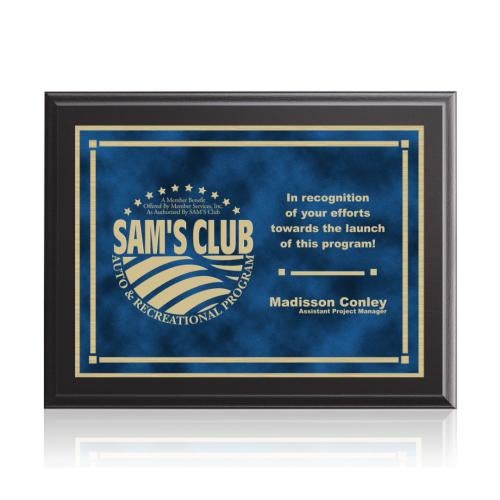 Corporate Awards - Award Plaques - Farnsworth/Contempo - Black/Blue