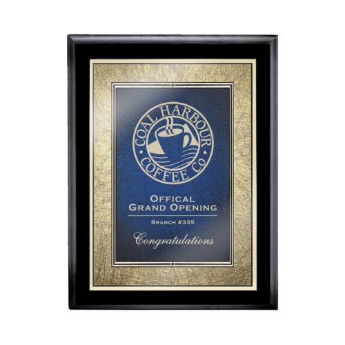 Corporate Awards - Award Plaques - Farnsworth/Tamara - Black/Blue